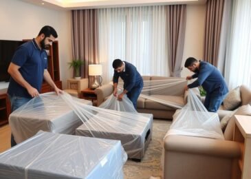 خدمة تغليف ونقل عفش داخل جدة - فريق محترف يقوم بتغليف الأثاث