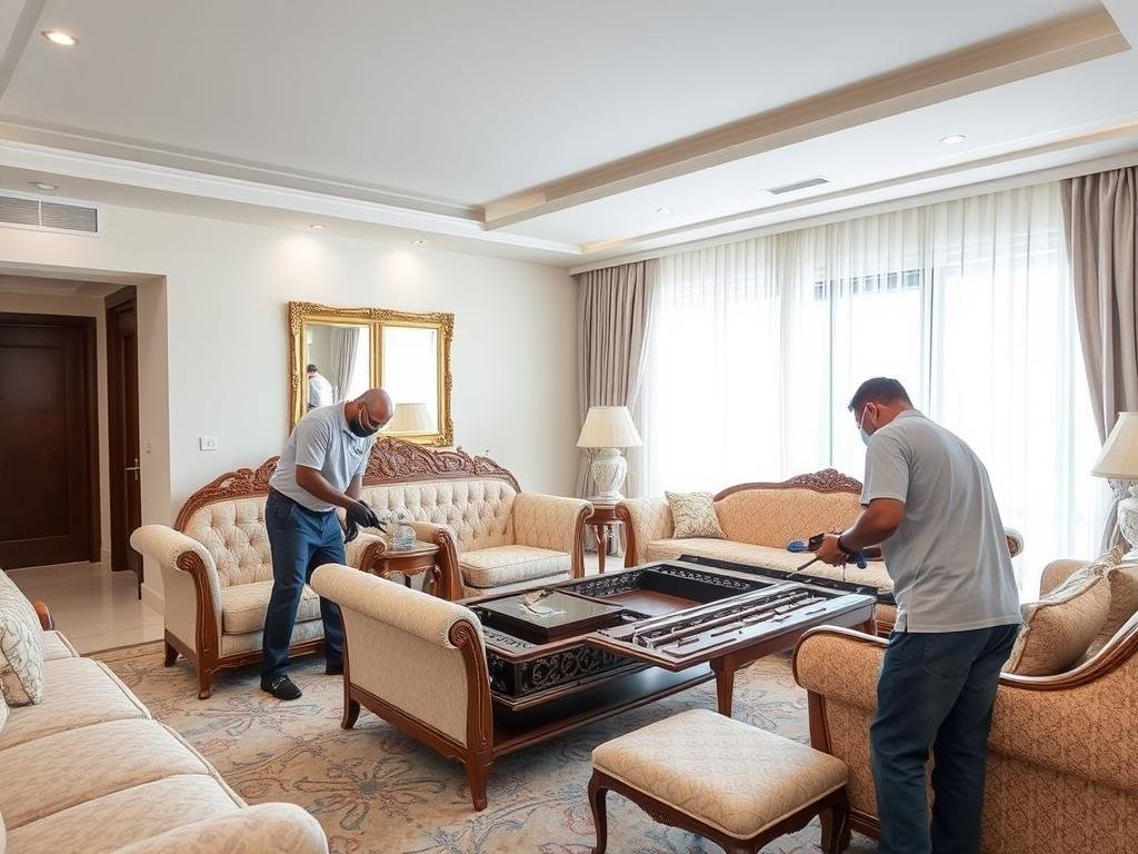 خدمة فك وتركيب أثاث الفلل والقصور في جدة