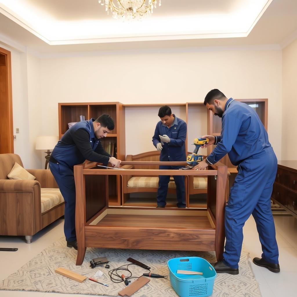 خدمة فك وتركيب الأثاث من الشركة العربية في جدة
