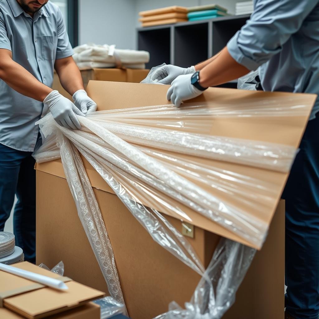 خدمة فك وتغليف أثاث الشركات بجدة بمواد عالية الجودة