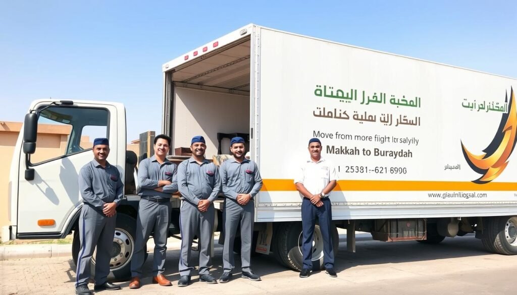 خدمة نقل عفش احترافية من مكة إلى بريدة