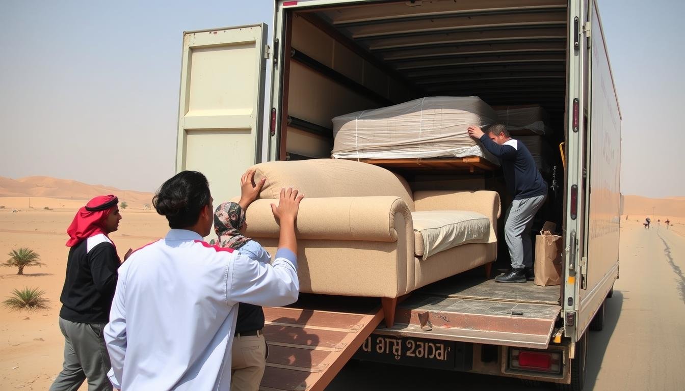 خدمة نقل عفش من الجبيل إلى المدينة المنورة
