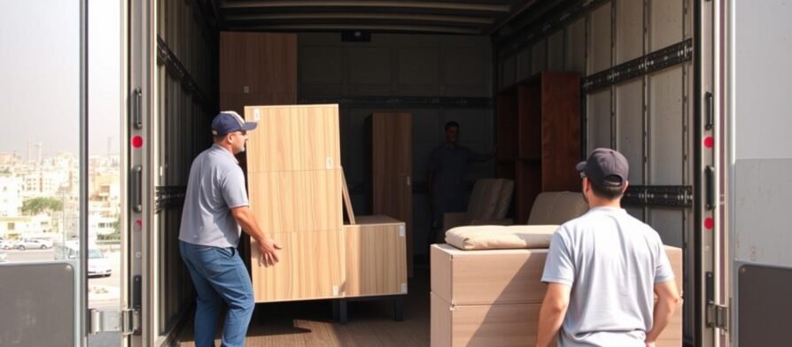 خدمة نقل عفش من الجبيل إلى الهفوف مع فريق محترف