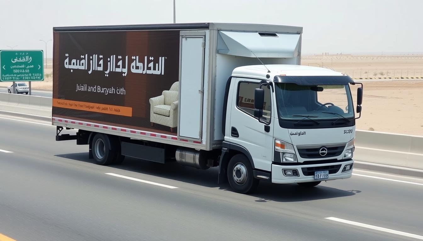 خدمة نقل عفش من الجبيل إلى بريدة بسيارات مجهزة