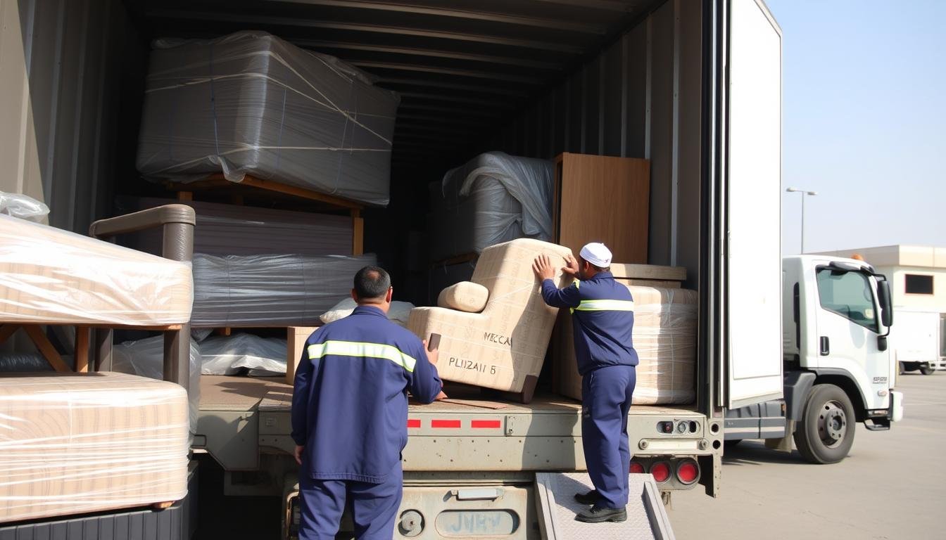 خدمة نقل عفش من مكة إلى الخبر بواسطة فريق محترف