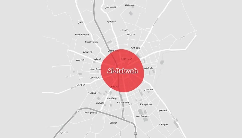 خريطة حي الربوة جدة لخدمات نقل العفش