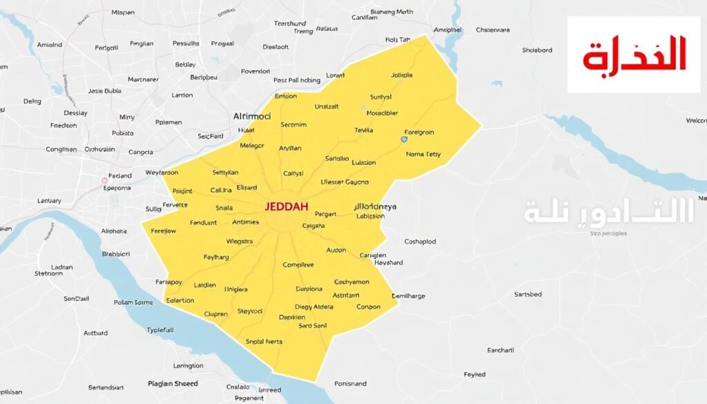 خريطة مناطق خدمة نقل أثاث بجدة خريطة مناطق خدمة نقل أثاث بجدة