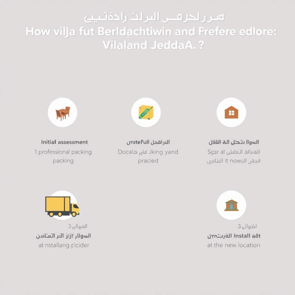 خطوات نقل أثاث فلل وقصور داخل جدة