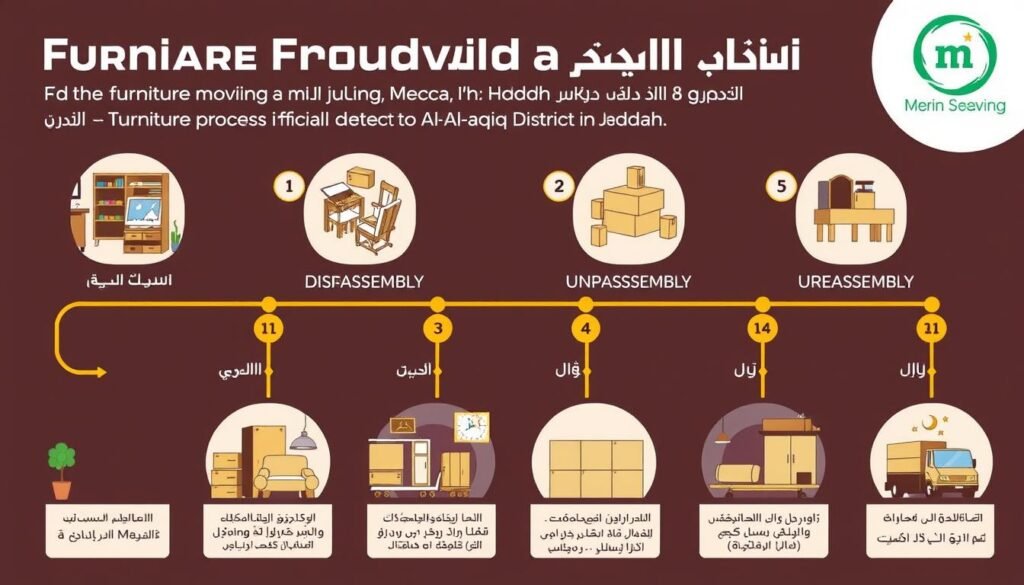 خطوات نقل العفش من مكة إلى حي العقيق جدة