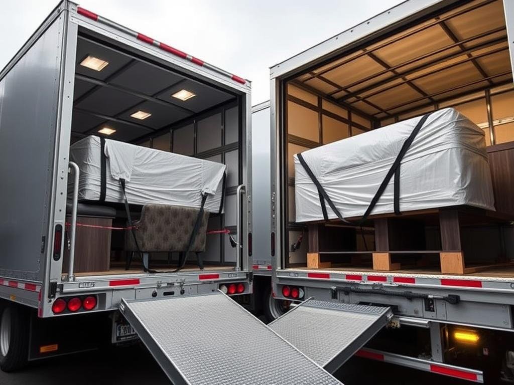 سيارات مجهزة لنقل العفش من الجبيل إلى ينبع