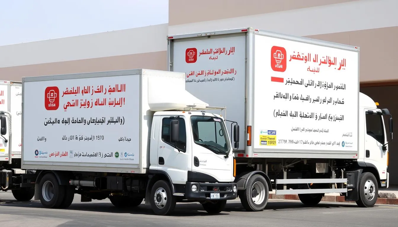 سيارات مخصصة لنقل الأثاث داخل جدة