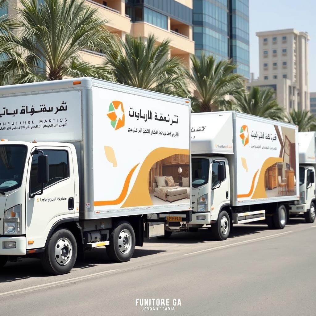 سيارات نقل الأثاث المجهزة من الشركة العربية في جدة