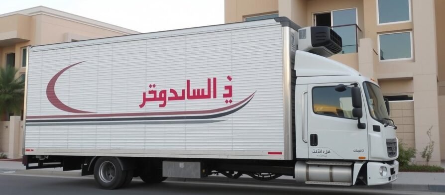 سيارة نقل عفش حديثة مغلقة تابعة للشركة العربية في جدة