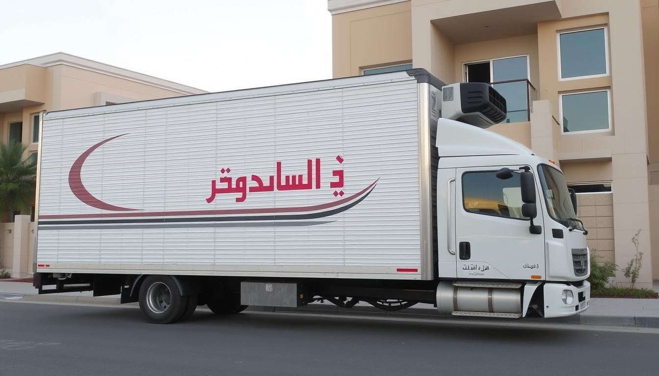 سيارة نقل عفش حديثة مغلقة تابعة للشركة العربية في جدة