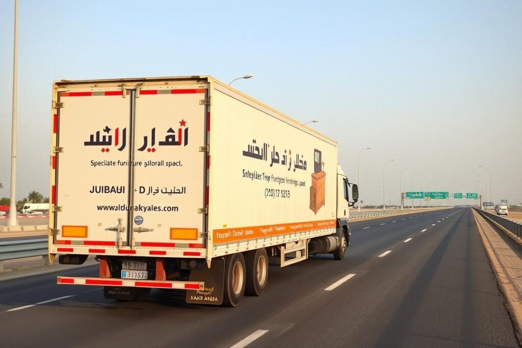 سيارة نقل عفش متخصصة للنقل من الجبيل إلى الدمام