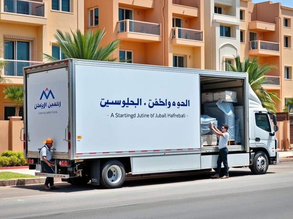 سيارة نقل عفش متخصصة للنقل من الجبيل إلى حفر الباطن