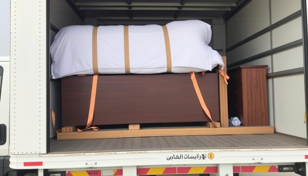 سيارة نقل مجهزة لنقل غرف نوم ومفروشات داخل جدة