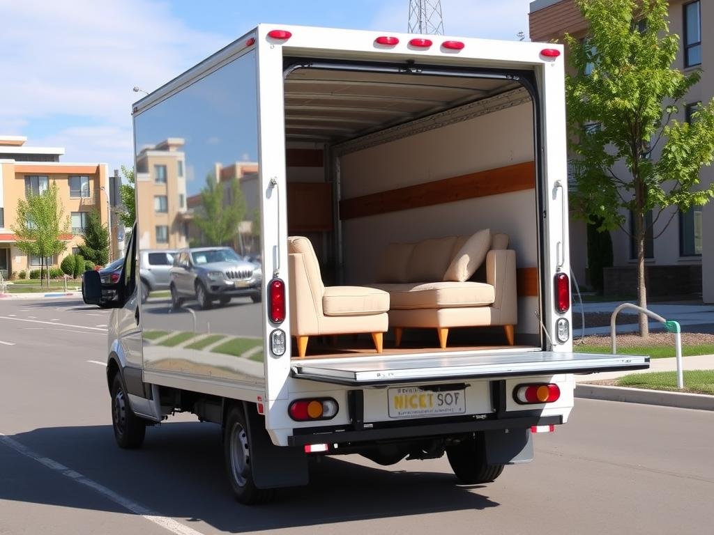 شاحنات صغيرة لنقل العفش من الجبيل إلى عرعر