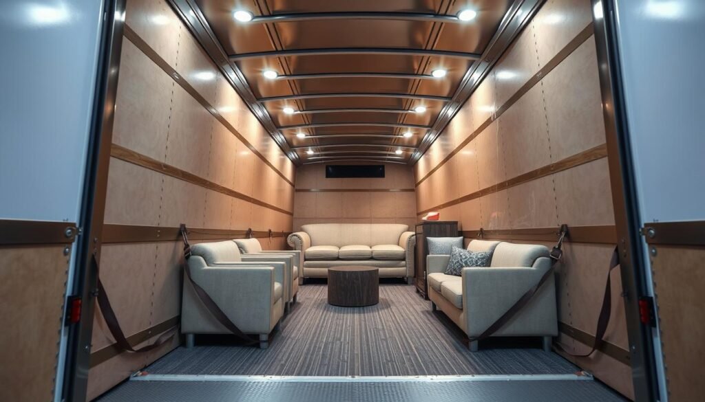 شاحنات مجهزة لنقل العفش من الجبيل إلى مكة