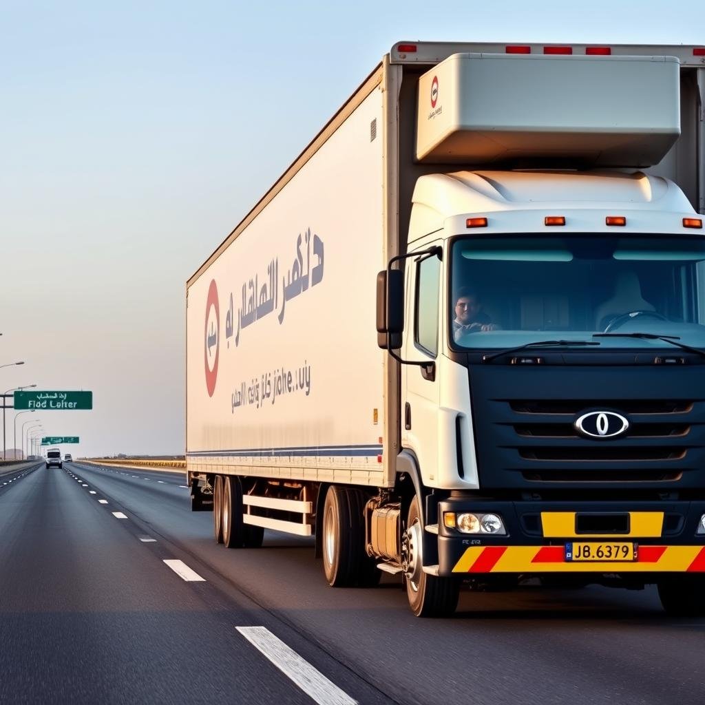 شاحنة الشركة العربية المجهزة لنقل العفش بين المدن انطلاقاً من جدة