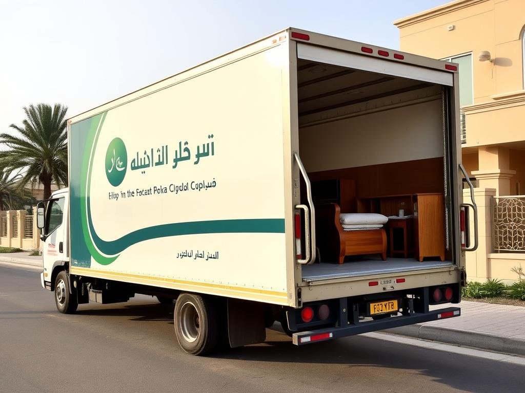شاحنة نقل عفش تابعة للشركة العربية في جدة