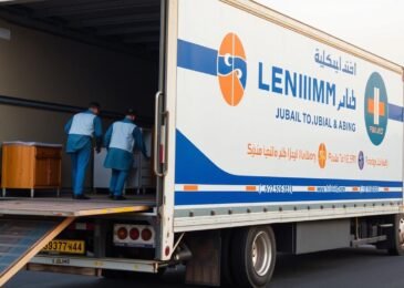 شاحنة نقل عفش من الجبيل إلى أبها مع فريق عمل محترف