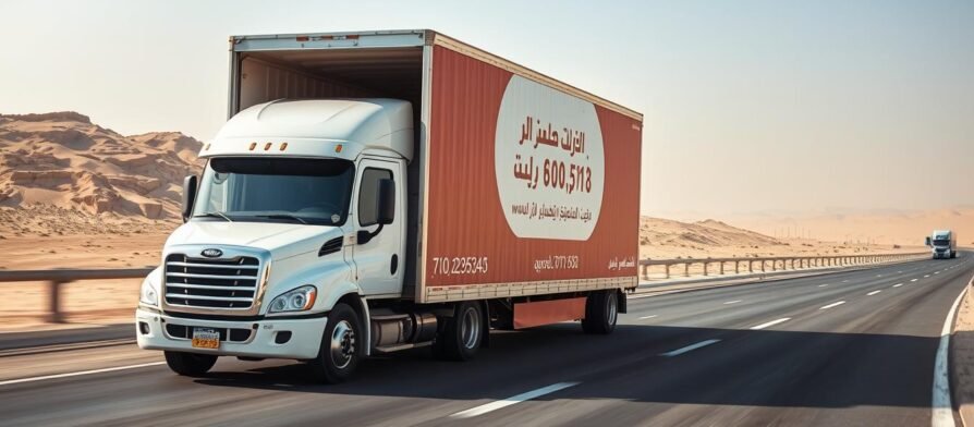 شاحنة نقل عفش من الجبيل إلى أملج مجهزة بأحدث المعدات