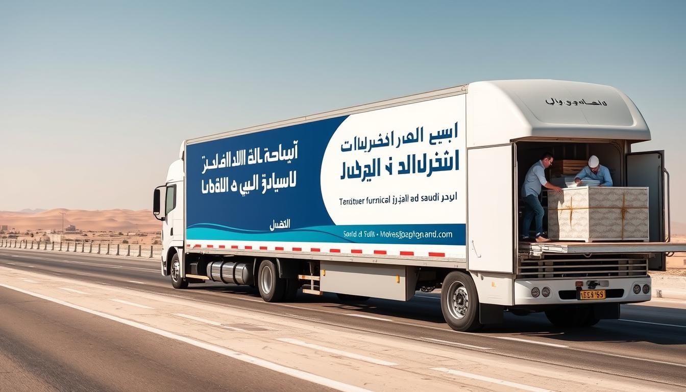 شاحنة نقل عفش من الجبيل إلى الوجه مجهزة بأحدث التقنيات