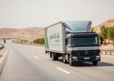 شاحنة نقل عفش من الجبيل إلى تبوك مجهزة بأحدث التقنيات