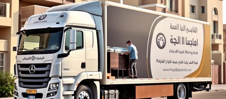 شاحنة نقل عفش من الجبيل إلى تبوك مجهزة بأحدث التقنيات