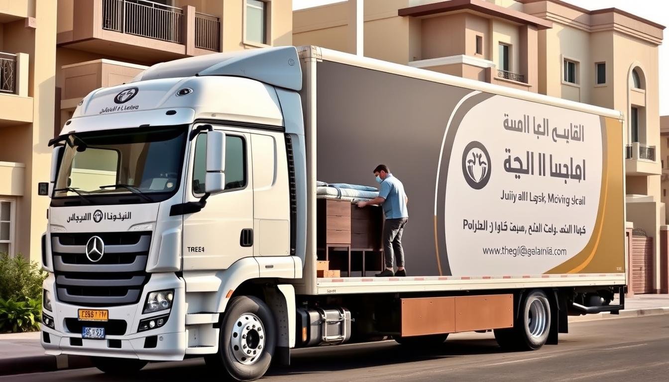 شاحنة نقل عفش من الجبيل إلى تبوك مجهزة بأحدث التقنيات