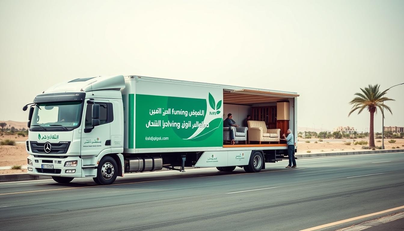 شاحنة نقل عفش من الجبيل إلى تيماء مجهزة بأحدث التقنيات