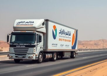 شاحنة نقل عفش من الجبيل إلى جدة مجهزة بأحدث المعدات