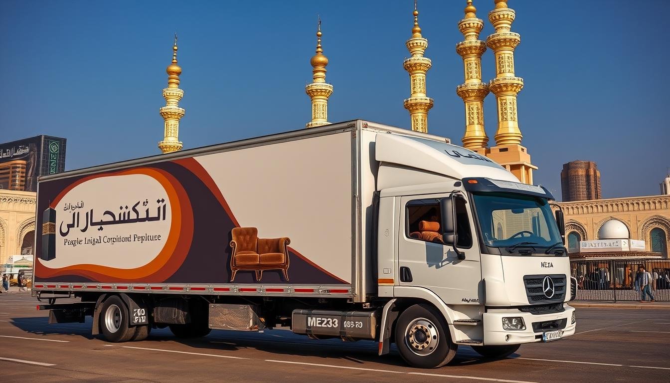 شاحنة نقل عفش من مكة إلى الكامل مجهزة بأحدث المعدات