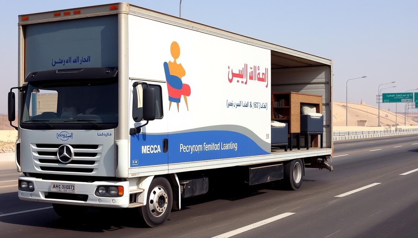 شاحنة نقل عفش من مكة إلى حي الزهراء جدة