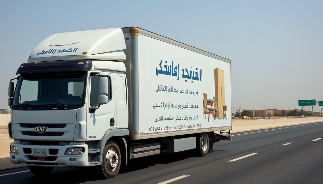 شاحنة نقل عفش من مكة إلى حي العقيق جدة