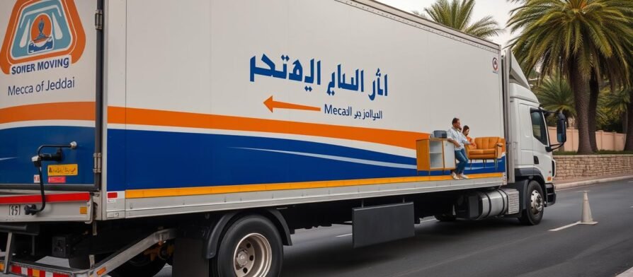 شاحنة نقل عفش من مكة إلى حي الورود جدة