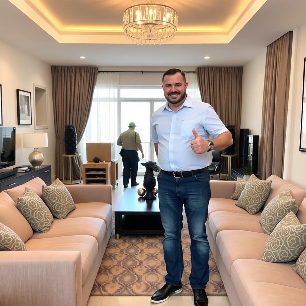 صورة لأحد عملاء الشركة العربية لنقل العفش في جدة