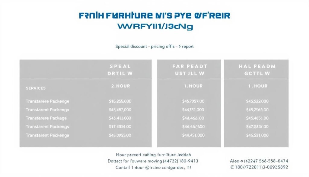 عروض أسعار تنافسية لخدمات نقل العفش الفورية من الشركة العربية في جدة