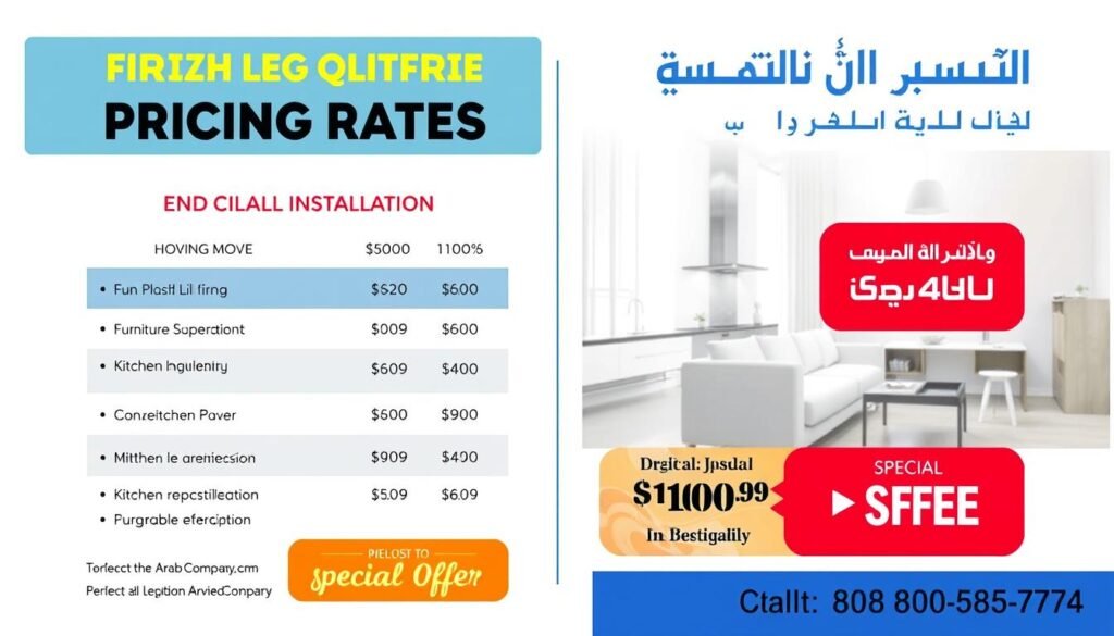 عروض أسعار نقل أثاث مع فك وتركيب مطابخ داخل جدة