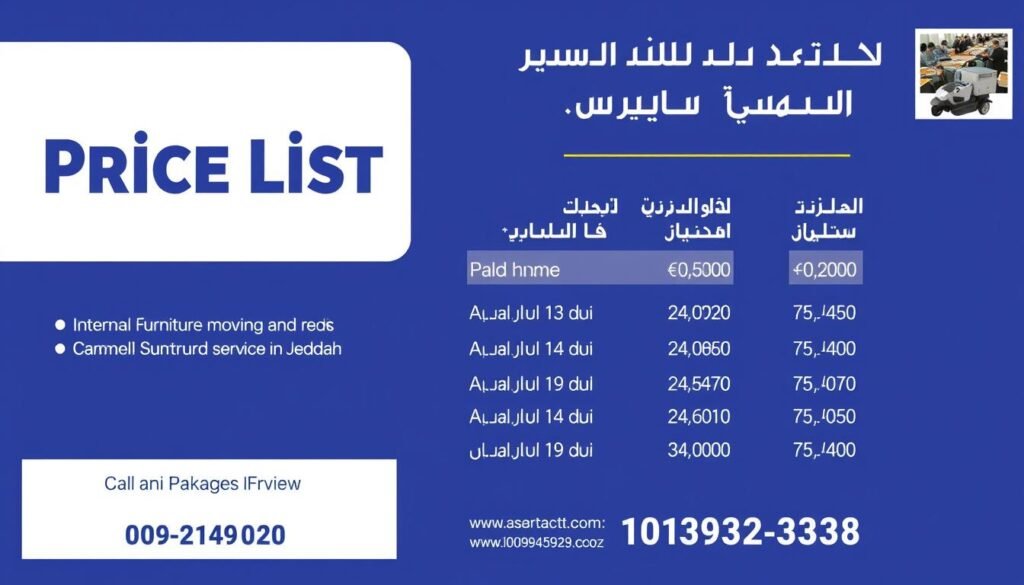عروض أسعار نقل الأثاث الداخلي داخل جدة