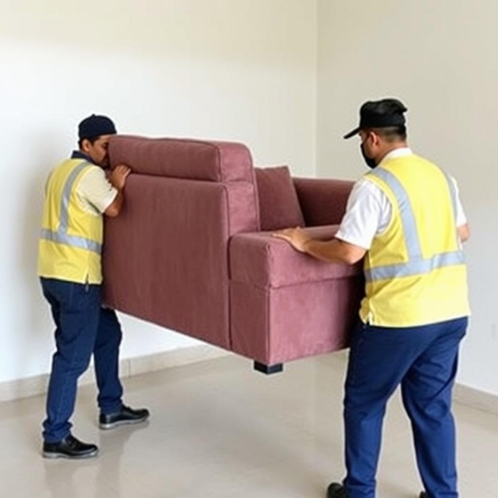 عمالة فلبينية مدربة تقوم بنقل أثاث في جدة