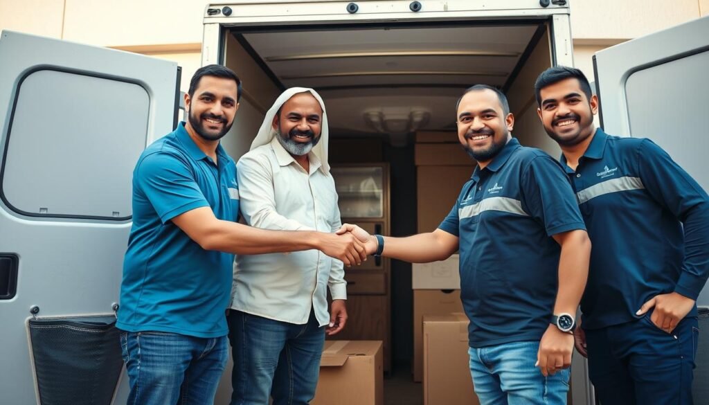 عملاء سعداء بخدمات نقل الأثاث من الشركة العربية في جدة