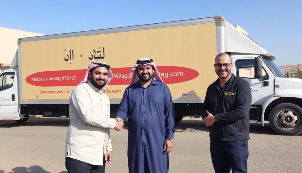 عملاء سعداء بخدمة نقل العفش من مكة إلى بريدة