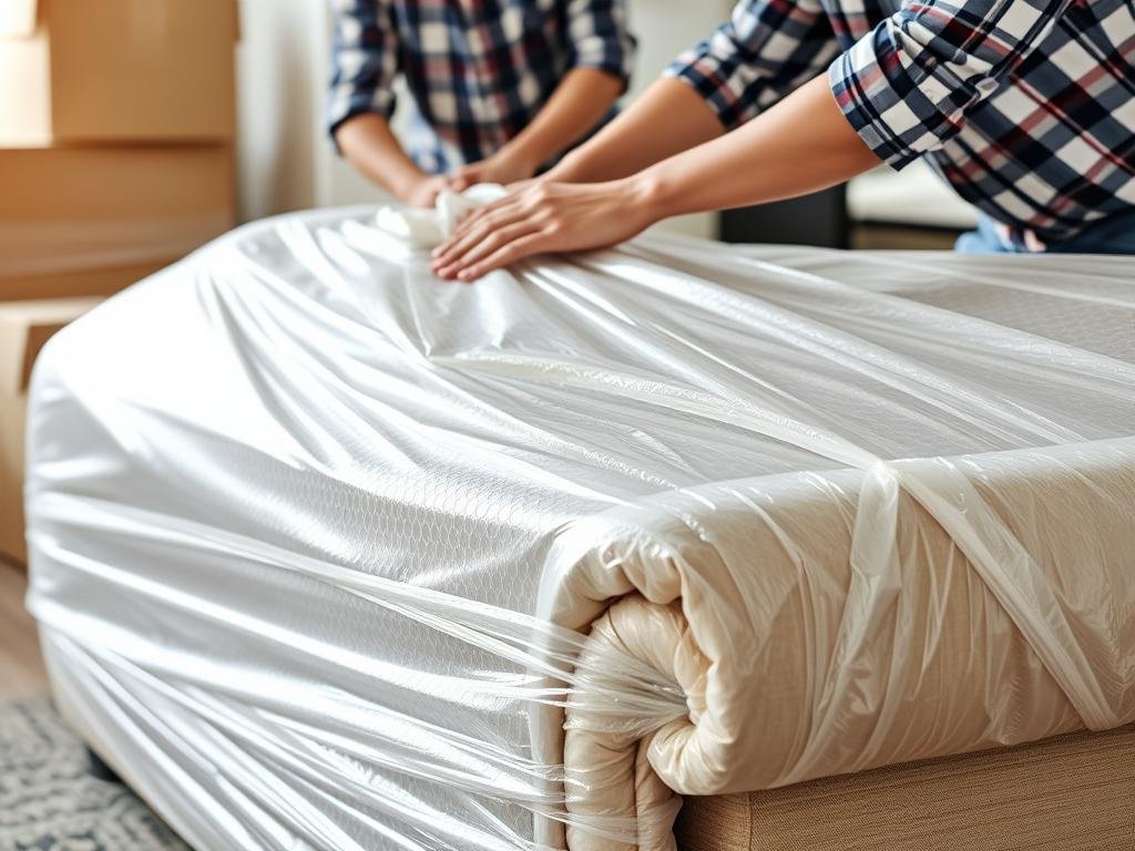 عملية تغليف الأثاث أثناء نقل عفش من الجبيل إلى الجبيل البلد