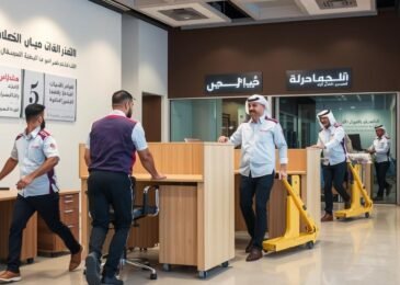 فريق الشركة العربية المتخصص في نقل أثاث الشركات داخل جدة