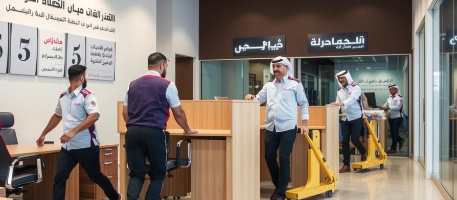 فريق الشركة العربية المتخصص في نقل أثاث الشركات داخل جدة