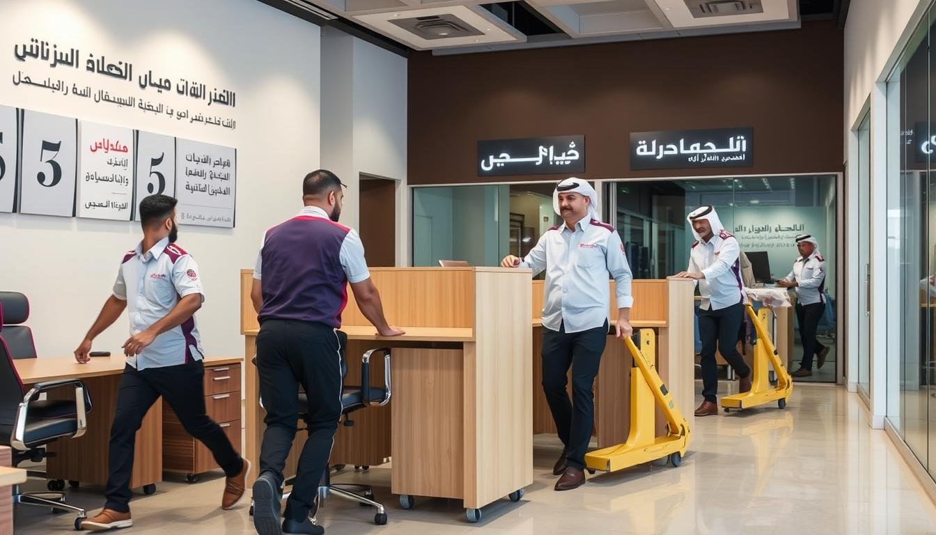 فريق الشركة العربية المتخصص في نقل أثاث الشركات داخل جدة