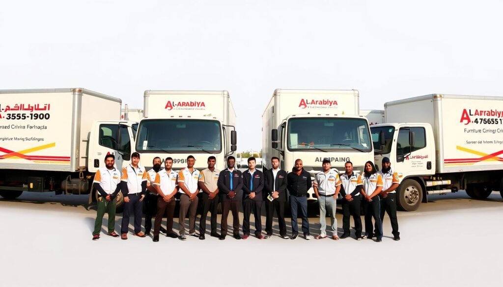 فريق الشركة العربية المتخصص في نقل الأثاث المنزلي داخل جدة