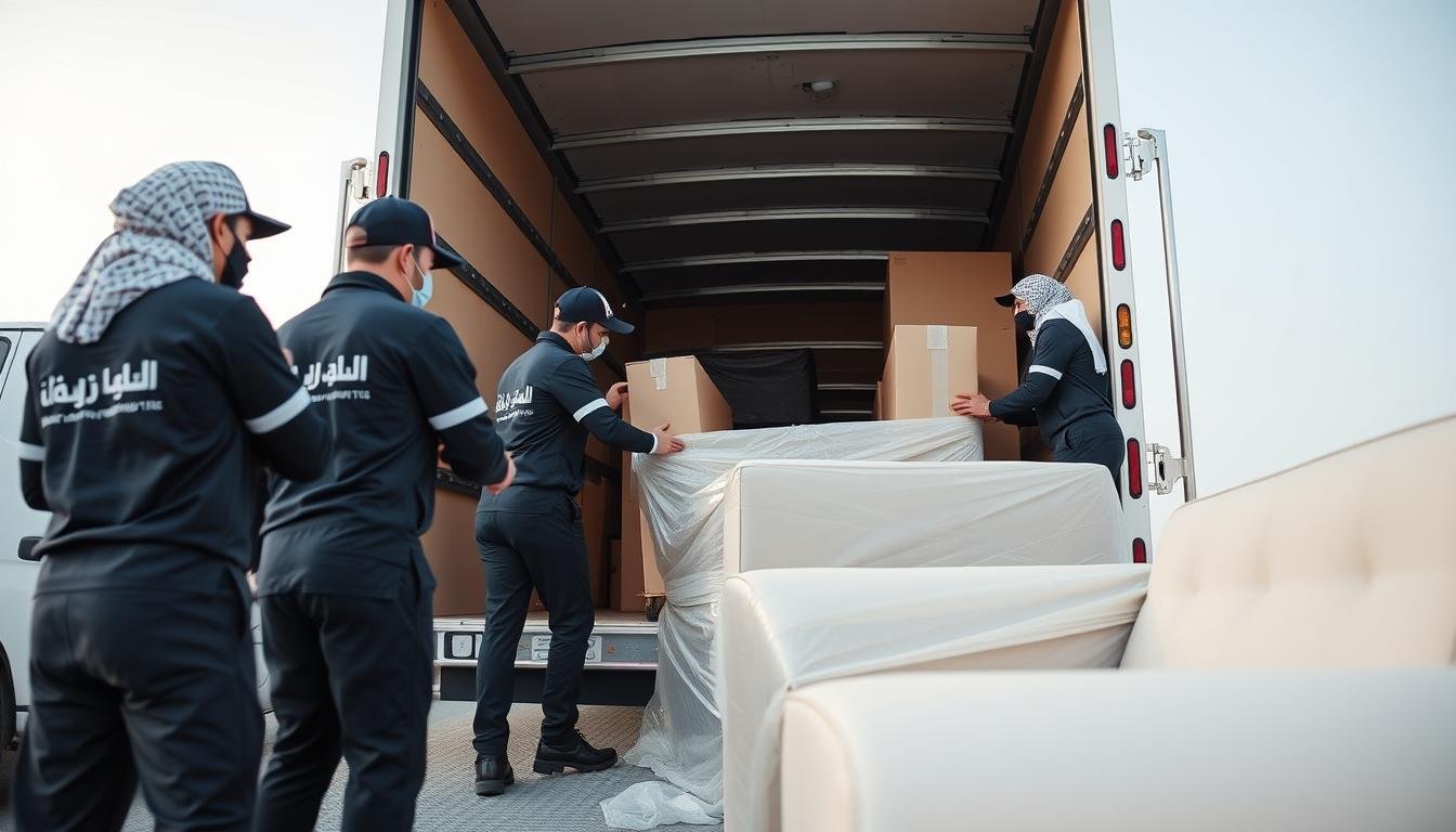 فريق الشركة العربية المتخصص في نقل العفش داخل جدة